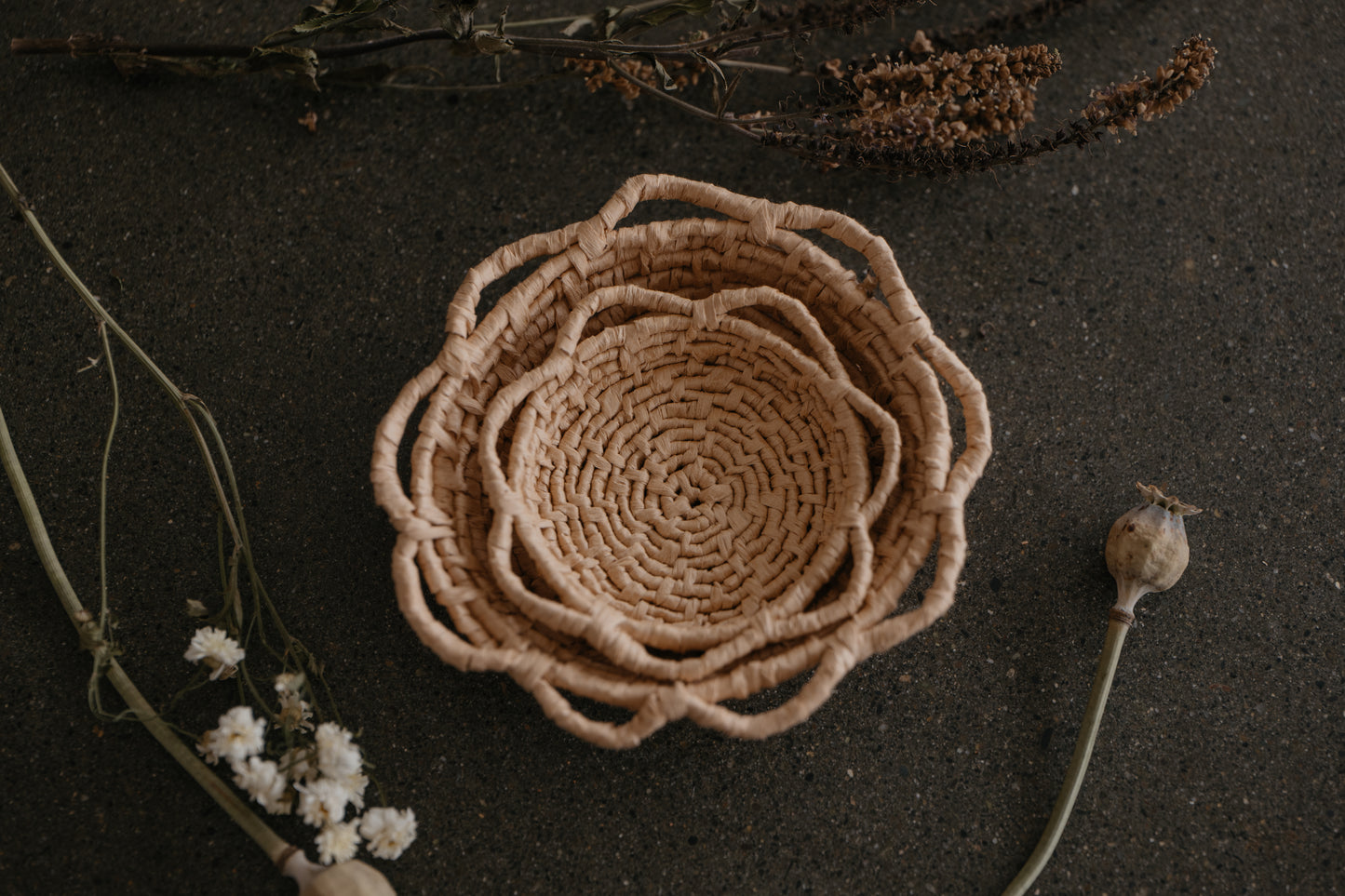 Small & Medium Daisy Baskets Combo