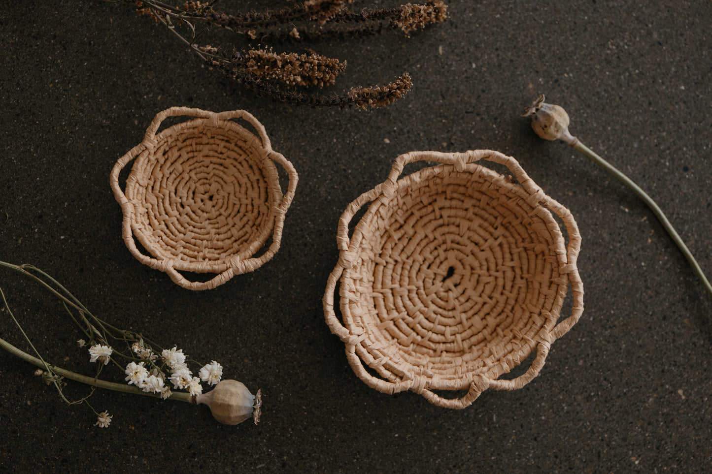 Small & Medium Daisy Baskets Combo
