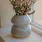 Curvy White Bud vase