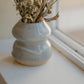 Curvy White Bud vase