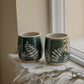 Carved Leafy Cup Set
