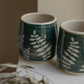 Carved Leafy Cup Set