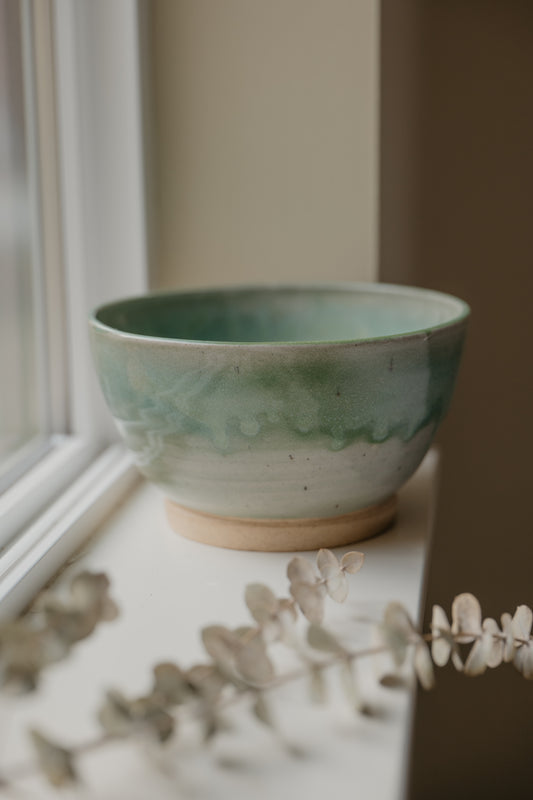 Teal Serving Bowl